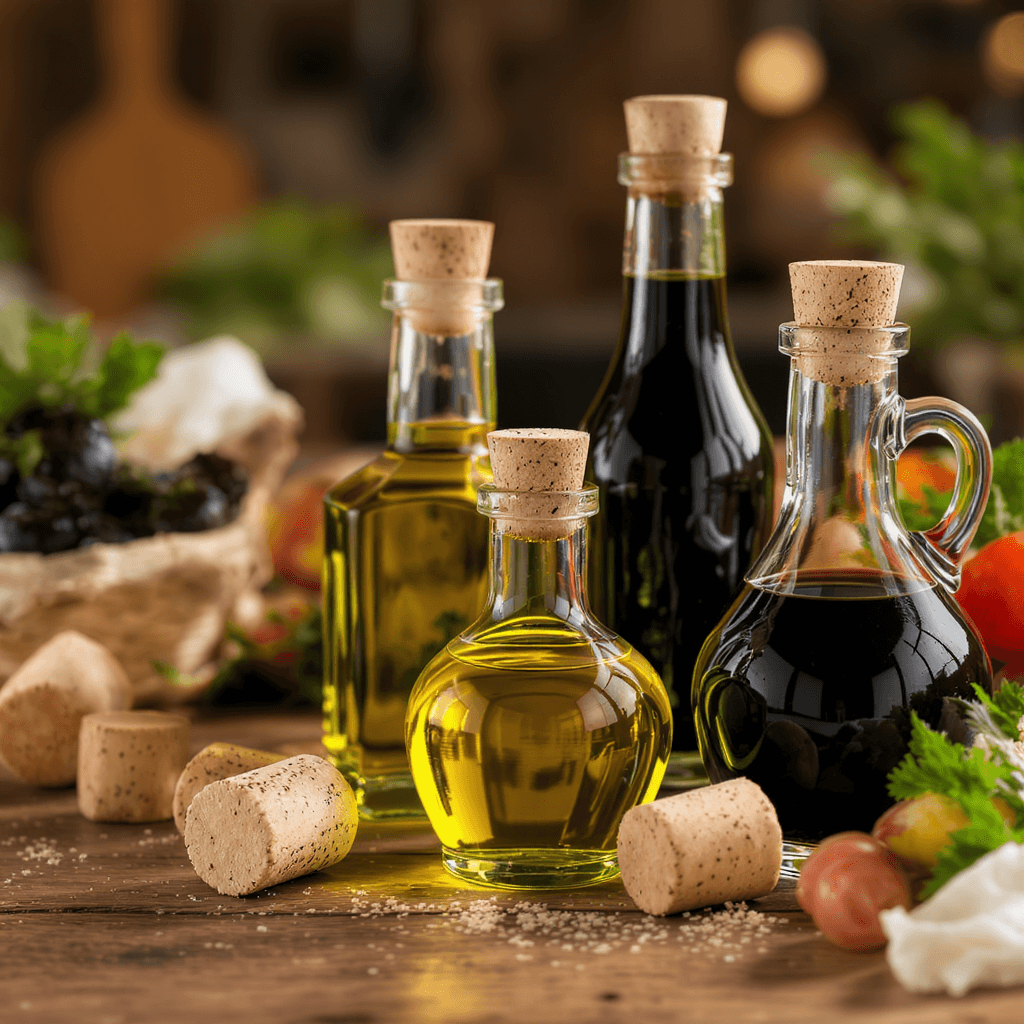 Custom cork for gourmet condiment packaging