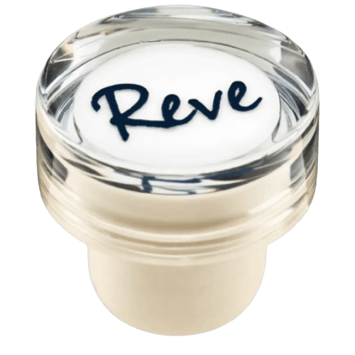 Closure with artwork printed beneath the transparent head