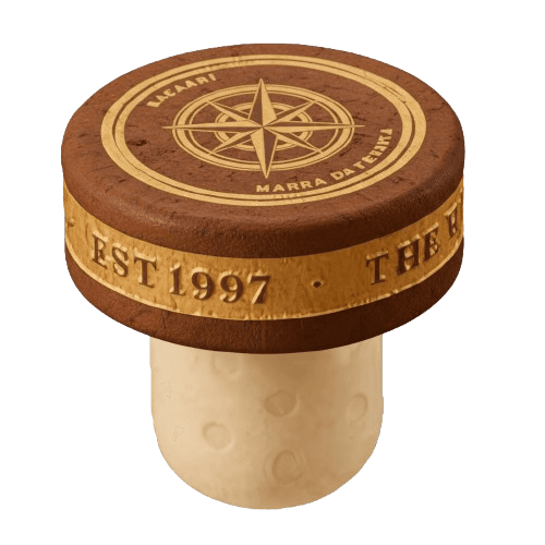 Premium wooden closure for aged spirits and wines